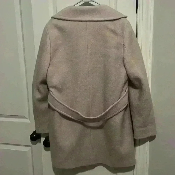 Calvin Klein Premium size XL light pink Pea Coat wool poly blend - Picture 2 of 11